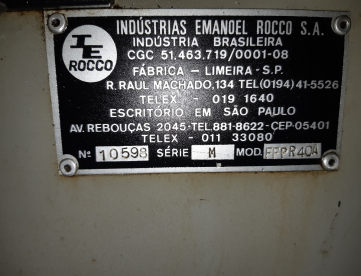 Foto: FRESADORAFURADEIRA  ROCCO FFR 40A