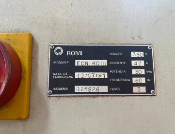 Foto: TORNO CNC ROMI ECN 40 III - GANG