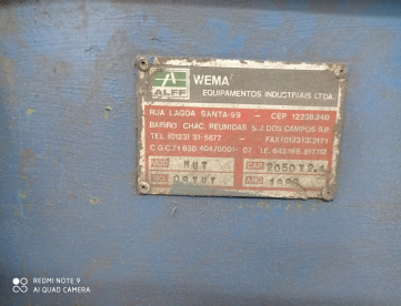 Foto: GUILHOTINA MECANICA WEMA -MUT 2050 X 2.1 MM - AN0 1999