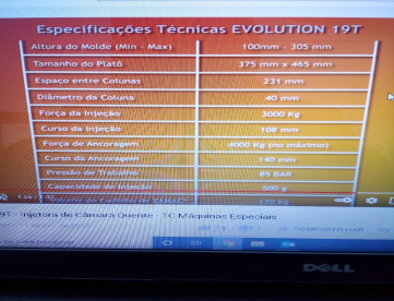 Foto: INJETORA DE ZAMAK CAMARA QUENTE TC MAQUINAS -19 TONELADAS -ANO 2014