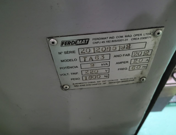 Foto: RETIFICA PLANA FERDIMAT TA63 - ANO 2012