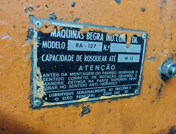 Foto: ROSQUEADEIRA - MARCA BEGRA - MODELO RA127