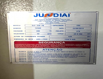 Foto: PRENSA FREIO FRICÇÃO JUNDIAÍ  - MOD. ELC 230 F6 - MESA 1250MM X 840MM