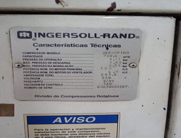 Foto: COMPRESSOR INGERSOLL RAND - SSR- HP 100