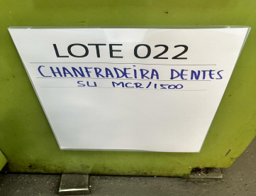 Foto: LOTE KONE 022 - CHANFRADEIRA DENTES - SU - MCR/1500