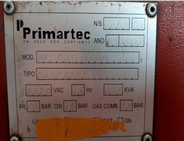 Foto: MESA OXICORTE CNC - PRIMARTEC HIGH CUT 3000 - 2750MM X 4000MM