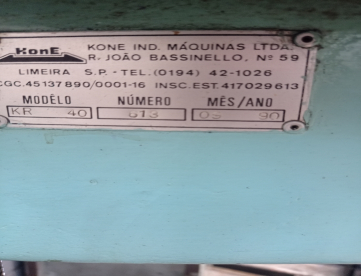 Foto: FURADEIRA RADIAL KONE KR40 BANDEIRA  1200- ANO 1990