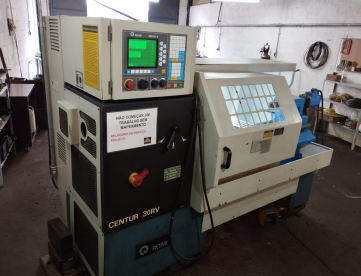 Foto: VENDO TORNO CNC ROMI CENTUR 30RV + COMPRESSOR + BANCADA +  580MM X 1000MM