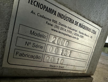 Foto: MÁQUINA DE CORTE PLASMA CNC - TECNOPAMPA - MODELO 2000 - ANO 2010 - MESA 2000 x 3000 MM