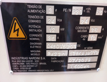 Foto: TORNO CNC NARDINI RV 220 REVOLUTION - 400MM X 1000MM - ANO 2019
