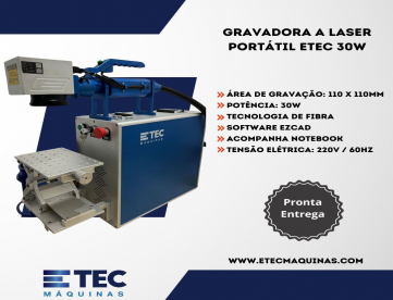Foto: GRAVADORA A LASER PORTÁTIL - ETEC 30W
