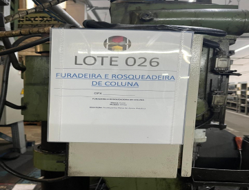 Foto: LOTE RF 0026 - FURADEIRA E ROSQUEADEIRA DE COLUNA  - KONE  - KM45