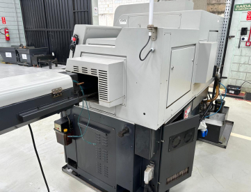 Foto: TORNO CNC AUTOMÁTICO DE CABEÇOTE MÓVEL - HANWHA - XD20H - ANO 2013 - COM ALIMENTADOR DE BARRAS