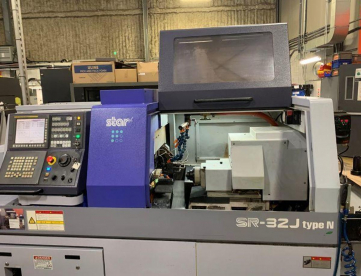 Foto: TORNO CNC AUTOMÁTICO DE CABEÇOTE MOVEL -MODELO STAR SR32J TYPE N  -COM ALIMENTADOR DE BARRAS -ANO 2017