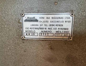 Foto: FURADEIRA DE COLUNA - KONE - KM38