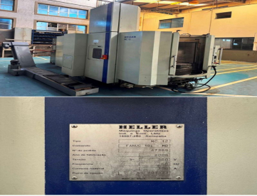 Foto: CENTRO DE USINAGEM HORIZONTAL - DUPLO PALLET - HELLER - MC 12 - ANO 2006 - 560 x 560 x 510