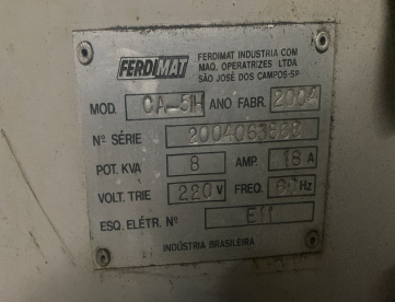 Foto: RETIFICA UNIVERSAL CILINDRICA - FERDIMAT - CA 51H - ANO 2004 - COM TURBINA PARA INTERNO