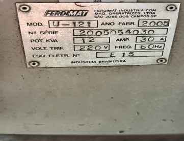 Foto: Retífica Cilíndrica Ferdimat U-121