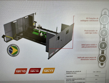 Foto: CÉLULA DE SOLDA ROBOTIZADA - SUMIG - LONGCELL - ANO 2023 - ESTRUTURA PARA PEÇAS DE ATÉ 4 METROS E 1.000 KG