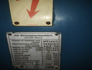 Foto: MANDRILHADORA CONVENCIONAL - UNION - 1700 x 1700 x 3500 - FUSO 120