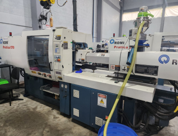 Foto: INJETORA DE PLÁSTICOS - ROMI - PRATICA 170 U10 - ANO 2008 - 170 TONELADAS - COM NR12 - E INVERSOR DE FREQUÊNICIA