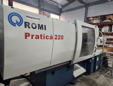 Foto: INJETORA DE PLÁSTICOS - ROMI - PRATICA 220 - ANO 2007 - 220 TONELADAS - COM NR12 - E INVERSOR DE FREQUÊNCIA