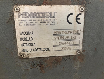 Foto: MAQUINA CONFORMADORA DE TUBOS - PEDRAZZOLI - STERN25 MM - ANO 2005