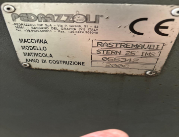 Foto: MÁQUINA CONFORMADORA DE TUBOS - PEDRAZZOLI - STERN25 MM - ANO 2006