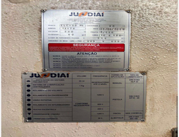 Foto: PRENSA FREIO FRICÇÃO - JUNDIAÍ - ELC 80 F6 - 80 TONS - ANO 2009