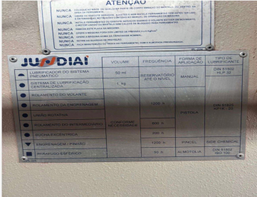 Foto: PRENSA FREIO FRICÇÃO - JUNDIAÍ - ELC-110 F6 - 110 TONS - ANO 2012