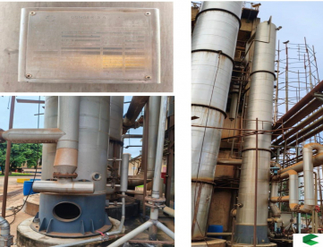 COLUNA DESIDRATRADORA CONGER PARA PRODUÇÃO DE 120M3 / 24HORAS DE ALCOOL ANIDRO - SEM USO