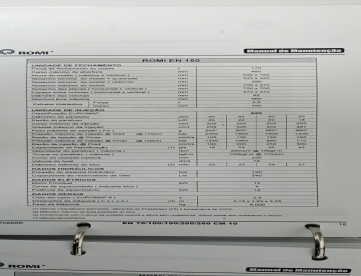 Foto: INJETORA DE PLÁSTICOS - ROMI - EN150 - 150 TONELADAS - ANO 2014