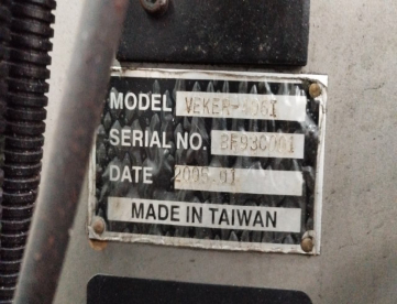 Foto: FRESADORA FERRAMENTEIRA - VEKER - 406 I - ISO 30 - 1220MM X 230MM - ANO  2005