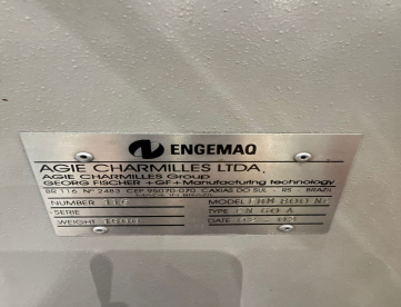 Foto: ELETROEROSÃO CHARMILLES - EDM 800NC - ANO 2003