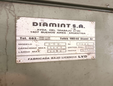 Foto: DOBRADEIRA HIDRÁULICA - LVD - DIAMINT - 135 TONS X 4000MM