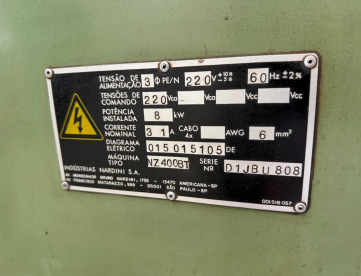 Foto: TORNO MECÂNICO - NARDINI - NZ400 BT - 800 x 2000 MM