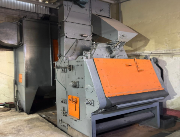Máquina de Jato de Granalha tipo esteira rotativa 300kg