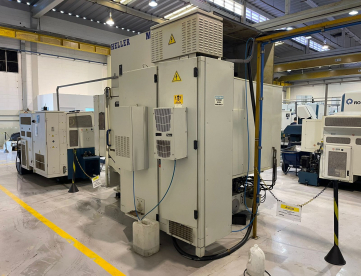 Foto: CENTRO DE USINAGEM HORIZONTAL DUPLO PALLET HELLER MCA-H150 -PALLET 400 X 500 -COM DUAS BOMBAS DE ALTA PRESSAO -COMANDO  SIEMENS SYSTEM3 -ANO 1999