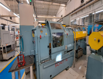 Foto: TORNO AUTOMÁTICO MULTIFUSO SCHUTTE - SE16 X 6 FUSOS - MÁQUINA COM NR-12 COMPLETA.