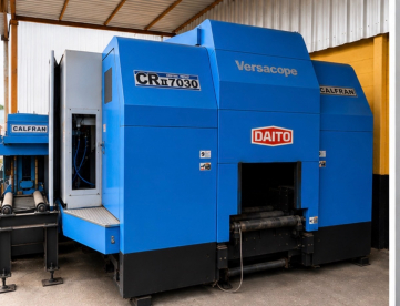 ROBÕ DE CORTE A LASER FIBRA CNC PARA VIGAS E PERFIS W  -MARCA DAITO / CALFRAN  -MODELO CRn7030-CORTES COMPLEXOS -ALTA PRODUTIVIDADE