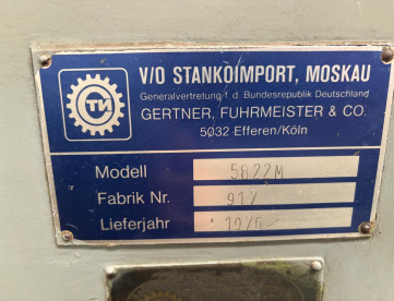 Foto: RETIFICA  CILINDRICA  MARCA STANKOIMPORT  MODELO 5822M  -ANO 1976 - MAQUINA VENDIDA NO ESTADO