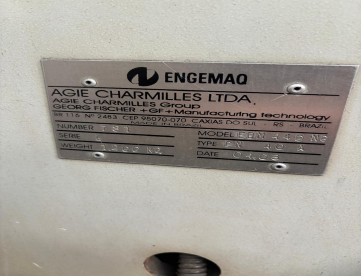 Foto: ELETROEROSÃO POR PENETRAÇÃO - ENGEMAQ - EDM 440NC - 450 x330 x 350 -ANO 2003