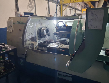 TORNO CNC - NARDINI MILLENIUM - LOGIC 250 - COMANDO FAGOR - 1000 X 500 - ANO 2004