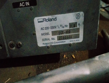 Foto: FRESADORA CNC ROUTER - ROLAND - EGX-400