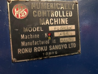 Foto: FURADEIRA CNC - ROKU ROKU SANGYO (JAPONESA) - PCD3W