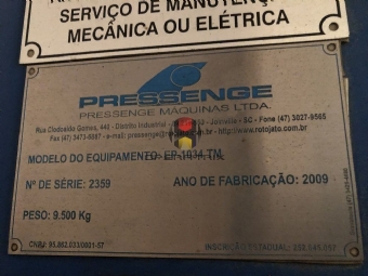 Foto: MÁQUINA DE JATO DE GRANALHA - PRESSENGE - EP-1034 TM - ANO 2009