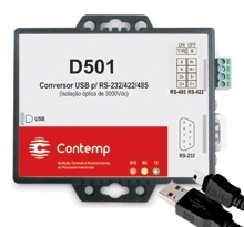 Foto: Conversor de USB para RS232 / RS422 / RS485 mod. D501