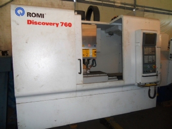 Foto: CENTRO DE USINAGEM VERTICAL ROMI DISCOVERY 760