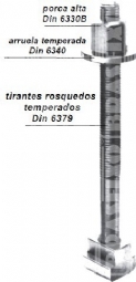 Foto: TIRANTES ROSQUEADOS DE FIXAÇÃO