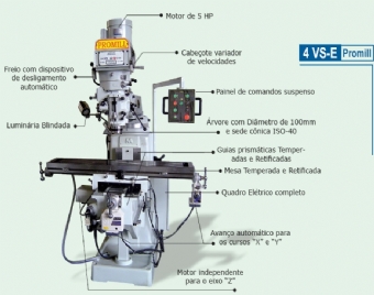 Foto: FRESADORA FERRAMENTEIRA MODELO 4-VSI